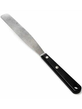 Flint Arrowhead Icing Spatula Vintage Stainless Steel Black Handle USA Cake Tool